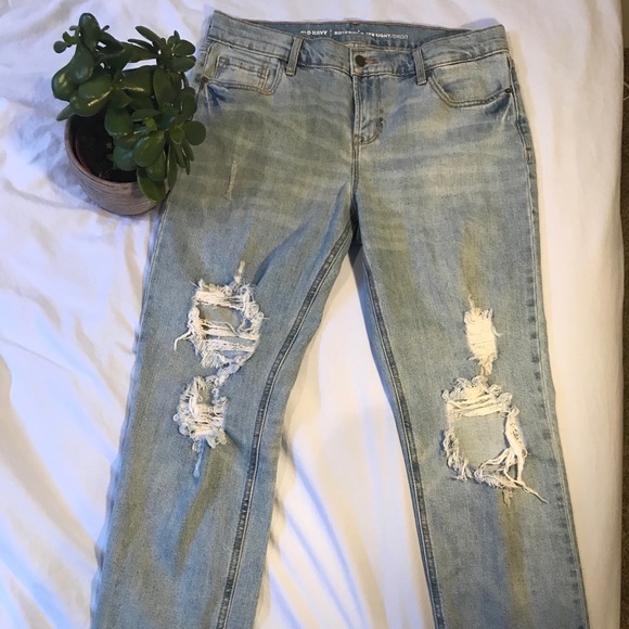 ☀️ Faded Boyfriend Jeans - Picture 1 of 5